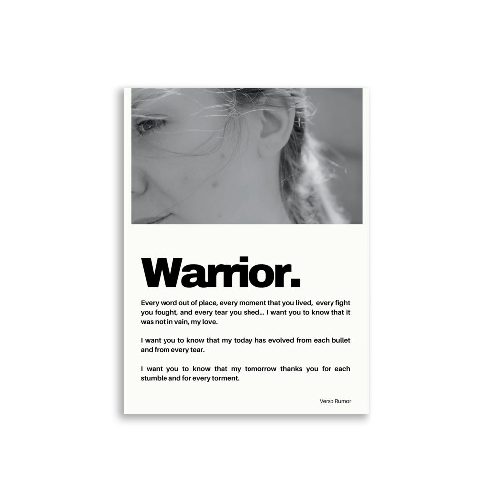 Warrior Photo - Poster