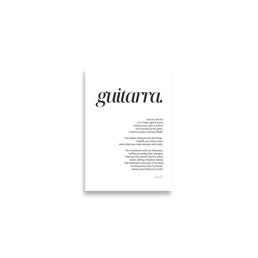 Definition of Guitar - Poster